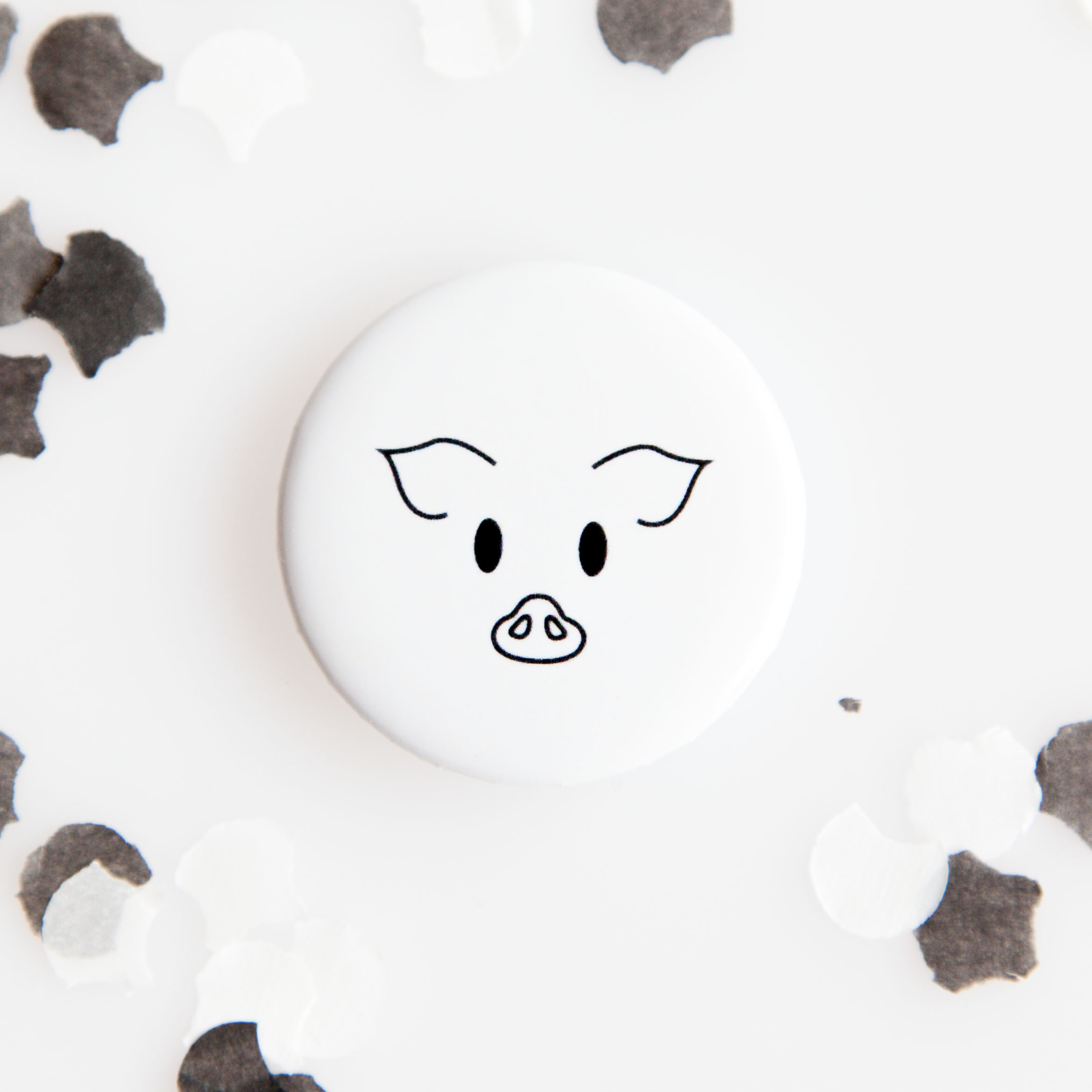 Farm Pig Button