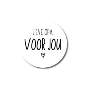 Miekinvorm-Sticker-Lieve-Opa