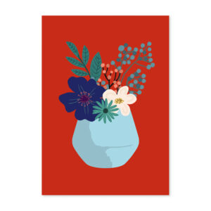 studio-inktvis-postkaart-hella-duijs-anke-bloemen-vaas