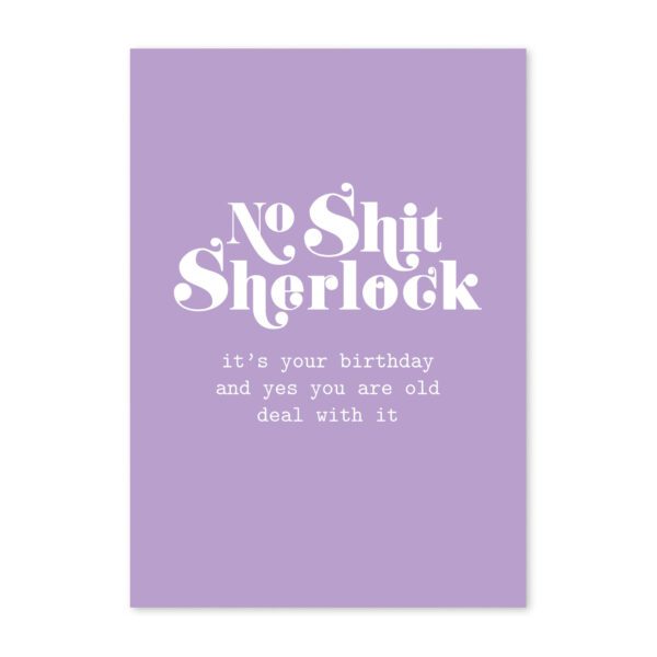 studio-inktvis-postkaart-no-shit-sherlock-birthday