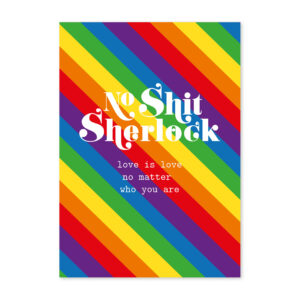 studio-inktvis-postkaart-no-shit-sherlock-love-is-love