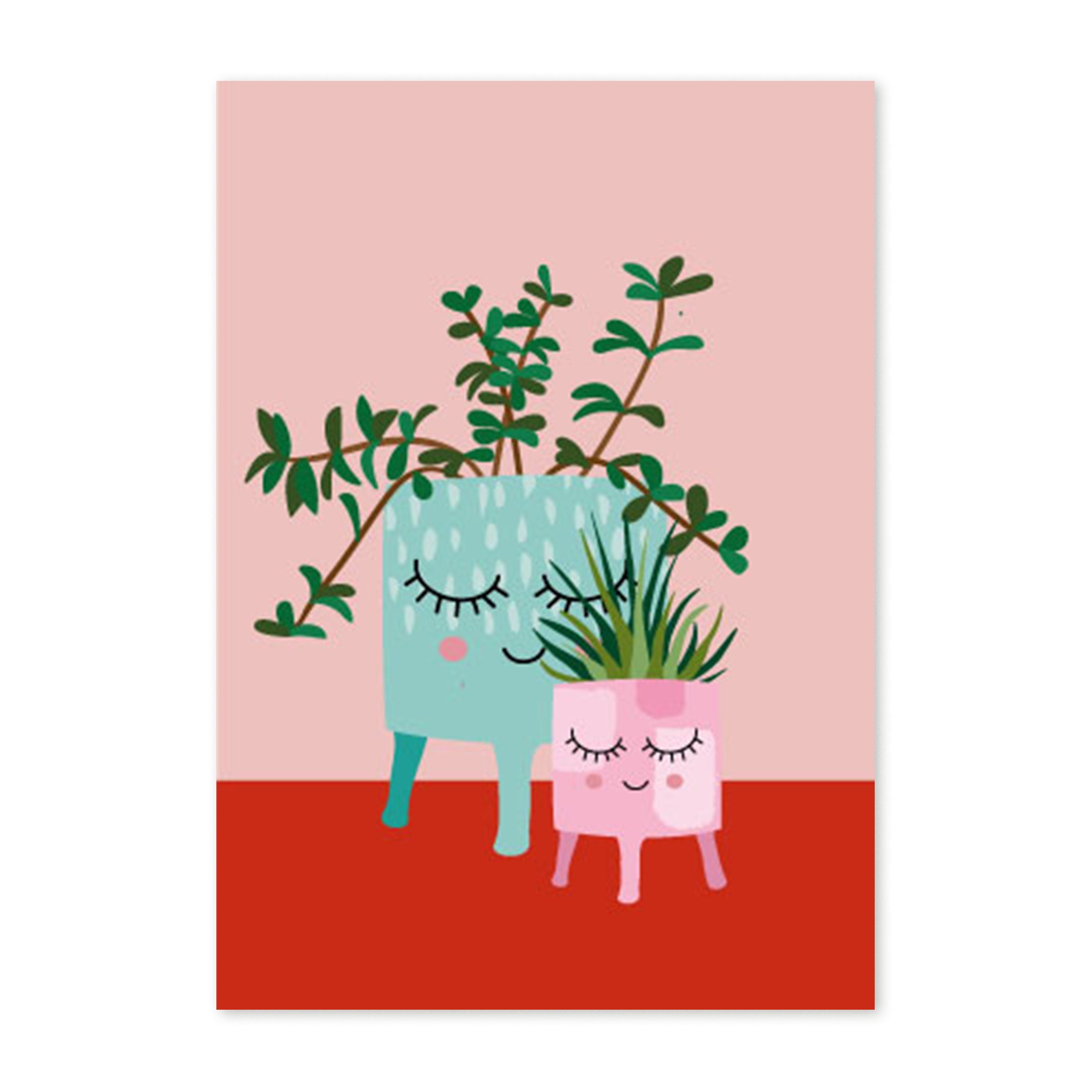 studio inktvis postkaarthip planten
