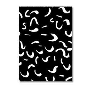 miekinvorm-kaart-zwart-wit-patroon-print