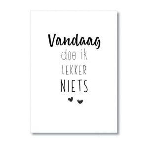 miekinvorm-kaart-vandaag-doe-ik-lekker-niets