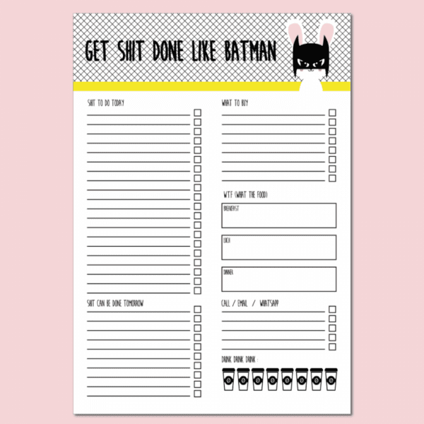 Studio Inktvis Planner - Batbunny