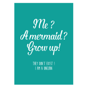 me a mermaid grow up quote kaart studio inktvis