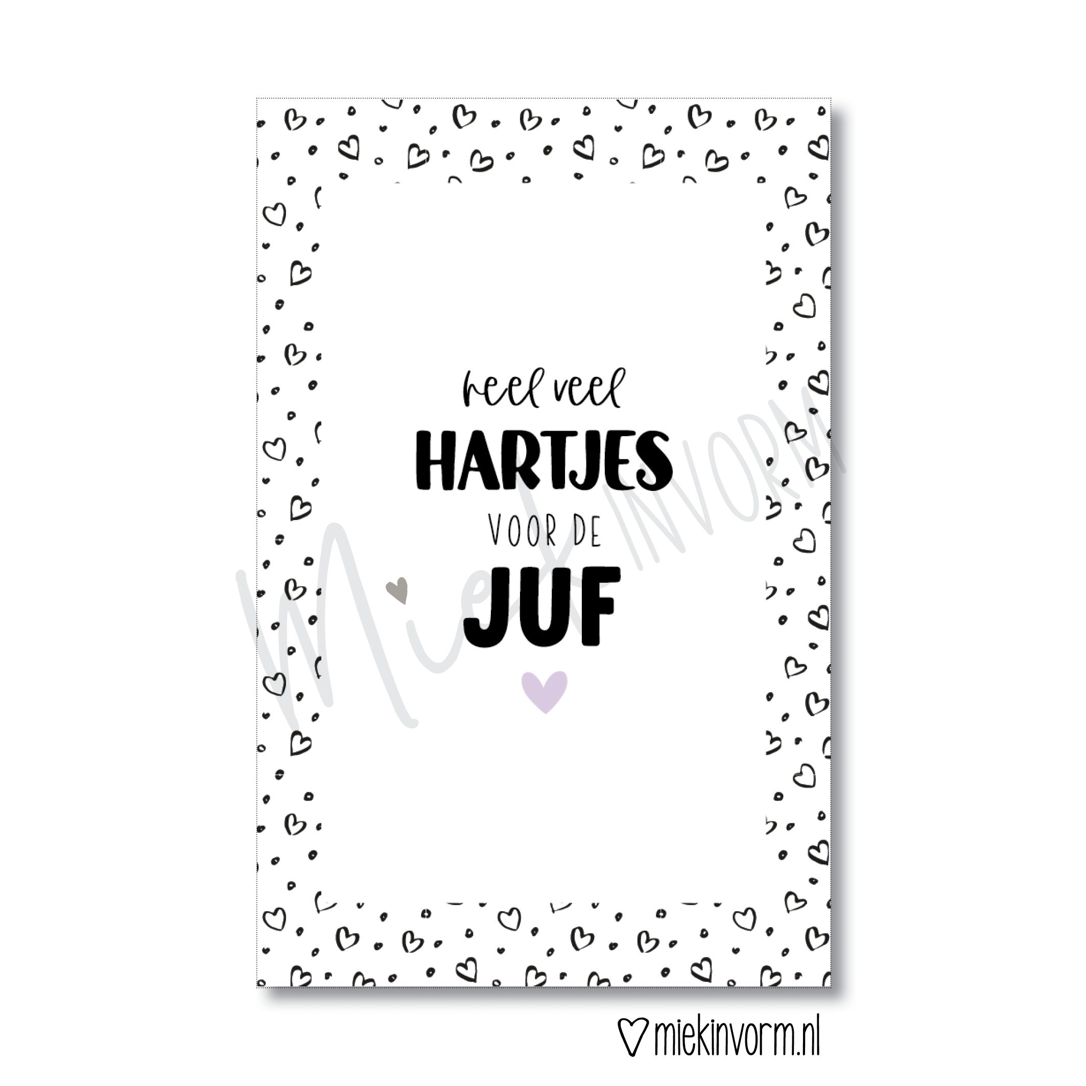 miekinvorm-minikaart-heel-veel-hartjes-voor-de-juf