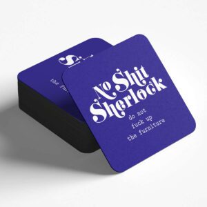 studio inktvis onderzetter no shit sherlock