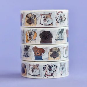 Eat Mielies Washi tape dogs