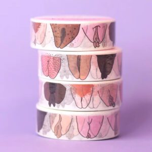 Eat Mielies Washi tape vulvas